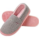 Urbancolor Women Washable Closed Back Indoor Slippers Anti-Slip House Slipper Breathable Home Shoes