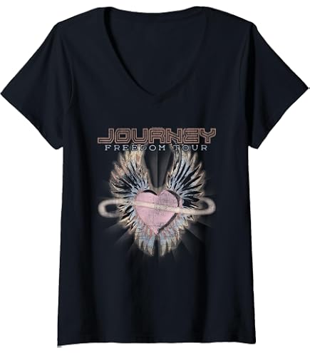 Amazon.com: Journey Women's 50th Anniversary Tour T-Shirt - Black