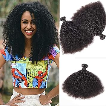 Amazon Com Bodhi Tree Afro Kinkys Curly Hair Bundles Unprocessed