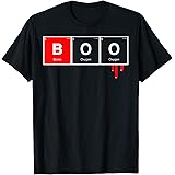 Boo | Periodic Table Elements | Blood | Scary Geek Fun T-Shirt