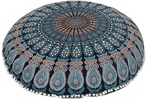 My Dream Carts 32 Inch Floor Pillow Cushion (Cover Only) Meditation Seating Throw Cushion Cases