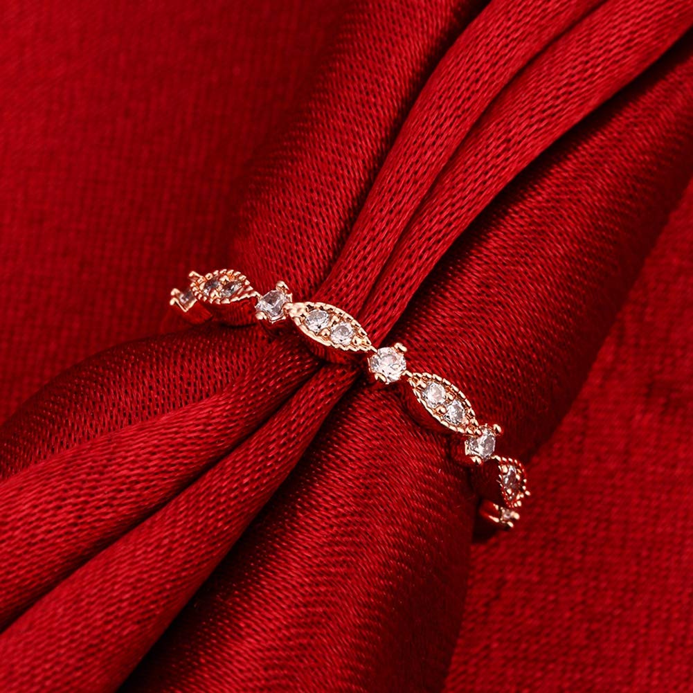 TIVANI-CITY Womens 2PCS Gorgeous 18K Gold Plated Princess Cut CZ Bridal Engagement Wedding Band Set Best Anniversary Eternity Love Promise Rings Enhancers for Her Heart/&Arrow Jewelry Designer