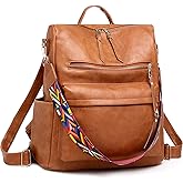 HGWSSY Women's Fashion Backpack Purse for Women Leather Multipurpose Design Ladies Shoulder Bag Travel bag Satchel Handbags