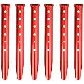 Azarxis Snow Sand Tent Stakes Pegs Aluminum U-Shaped Lightweight Heavy Duty Ground Nails for Beach Shade Canopy Camping Hiking Backpacking Picnic