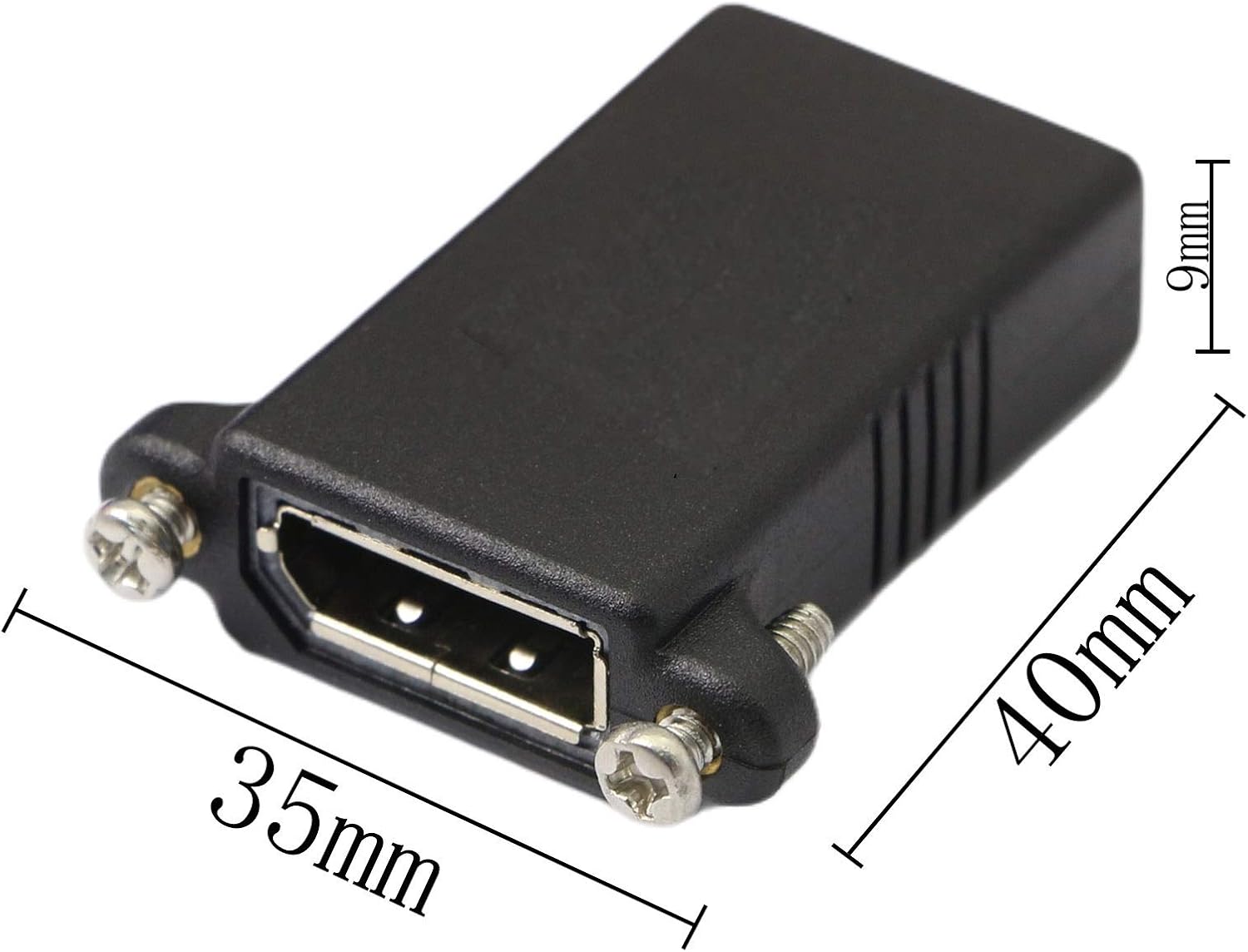 DisplayPort Coupler,DP Female to DP Female Coupler,DisplayPort Extension Cable Connector Adapter with Panel Mount Buckle Slot and Screw - Image 5
