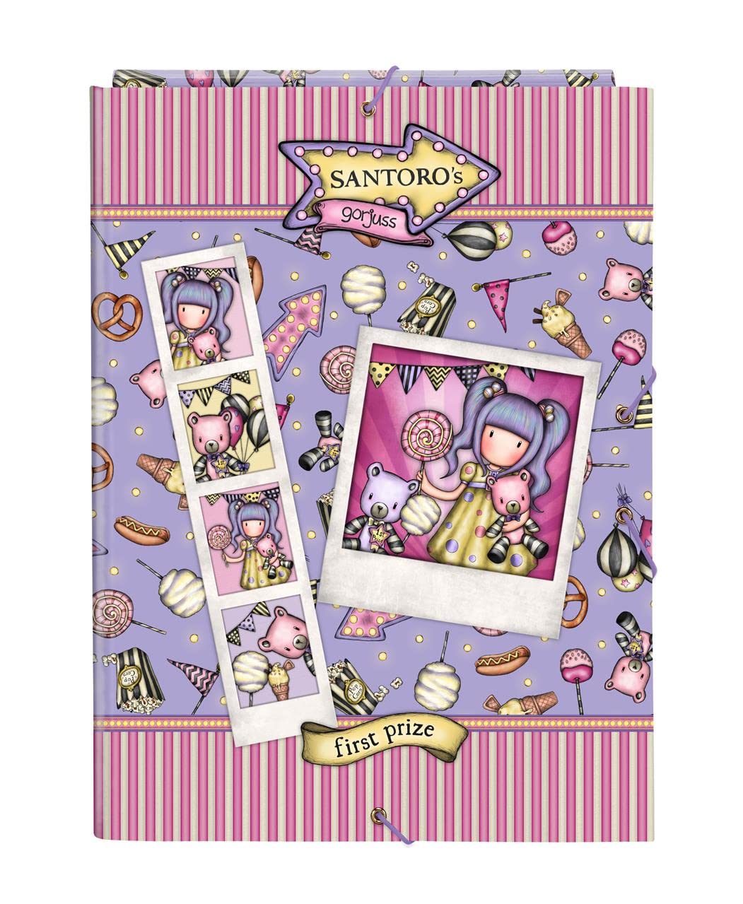 Safta - Folder Folio 3 Lapels Gorjuss Fairground First Prize 26X33,5X2,5Cm, Multicolor (522217068)
