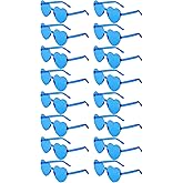 LYMOJOR 14/16/18 Pairs Heart Shaped Sunglasses Candy Color Rimless Fun Heart Glasses for Women Party Favors