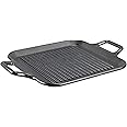 Lodge BOLD 12 Inch Seasoned Cast Iron Grill Pan with Loop Handles; Design-Forward Cookware