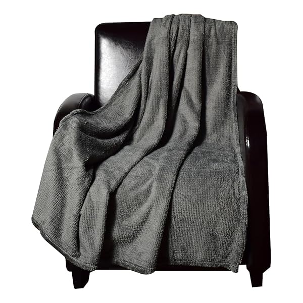HOTEL MINI CHECK JACQUARD THROW, 50X60 INCH, CHARCOAL