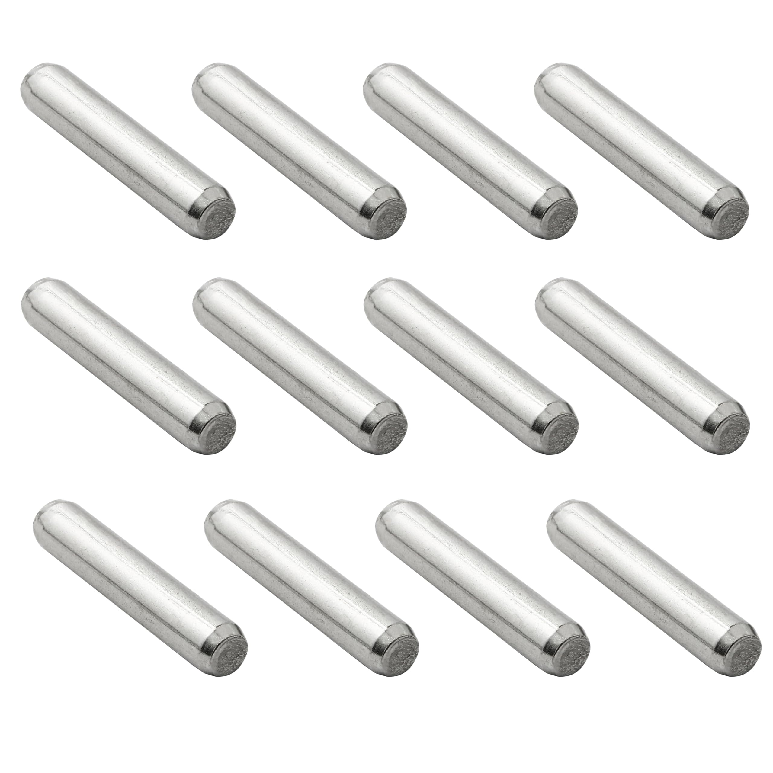 thumbnail image 2 of 12-Pack 5mm X 25mm Stainless Steel Dowel Pins - Shelf Support Pegs For Furniture & Cabinets 2 of 11