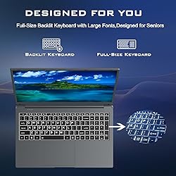IJKKJI 17 Inch Laptop with Backlit