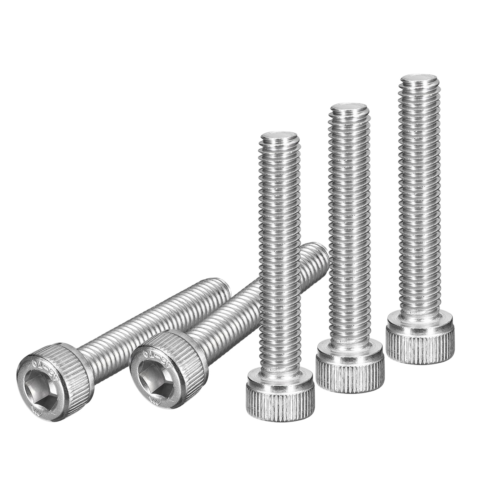 DTGN M6x35mm Socket Head Cap Screws Bolts, 20Pcs 304 Stainless Steel 18-8, Metric Machine Hex Socket Screw, Hex Drive, Bright Finish, UNC Coarse Thread Fully Threaded