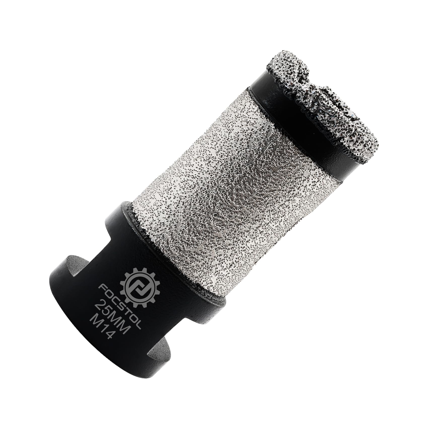 FOCSTOL Diamond Core Drill Bit - 25mm Diamond Finger Milling Bit for Porcelain Ceramic Tile Marble Granite Stone Quartz M14 Thread