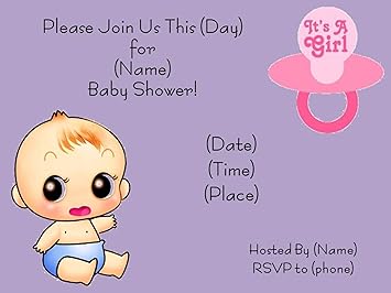 animated baby shower invitations
