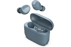 JLab Go Air Pop True Wireless Bluetooth Earbuds + Charging Case, Slate, Dual Connect, IPX4 Sweat Resistance, Bluetooth 5.1 Connection, 3 EQ Sound Settings Signature, Balanced, Bass Boost