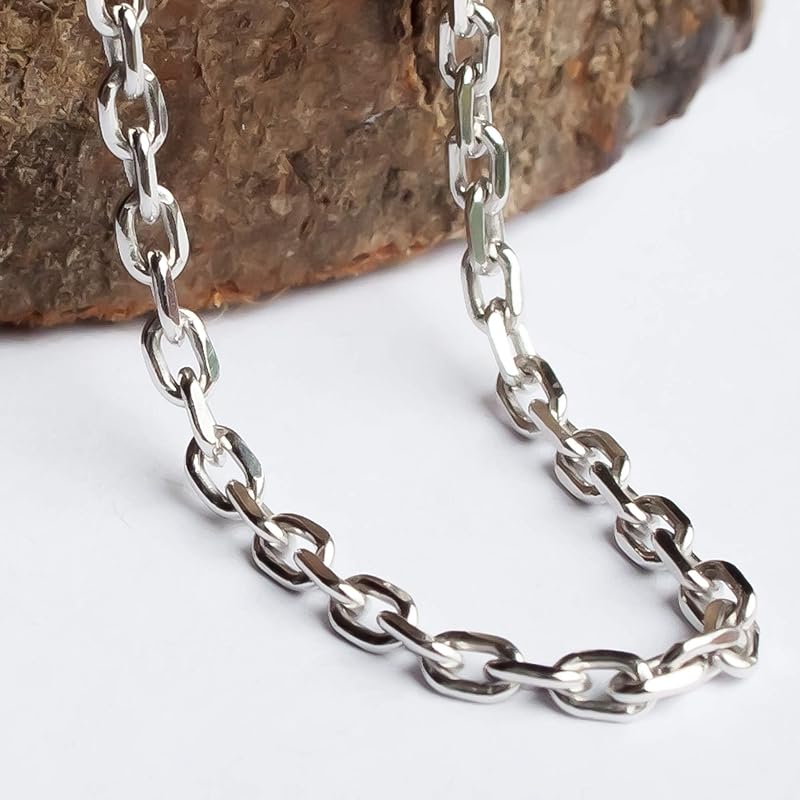 Heavy 16mm Silver Plated Belcher Chain â XXL