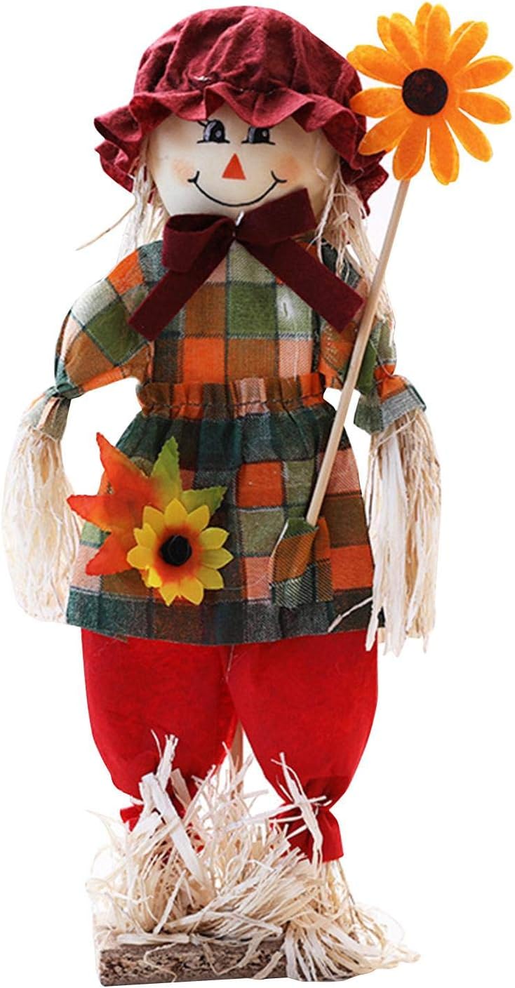 vogueyouth Autumn Scarecrow Decoration, Autumn Harvest Scarecrow Decoration, Halloween Scarecrow