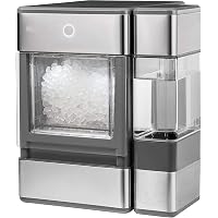 Countertop Nugget Ice Maker with Side Tank | Portable Ice Machine with Bluetooth Connectivity | Smart Home Kitchen…
