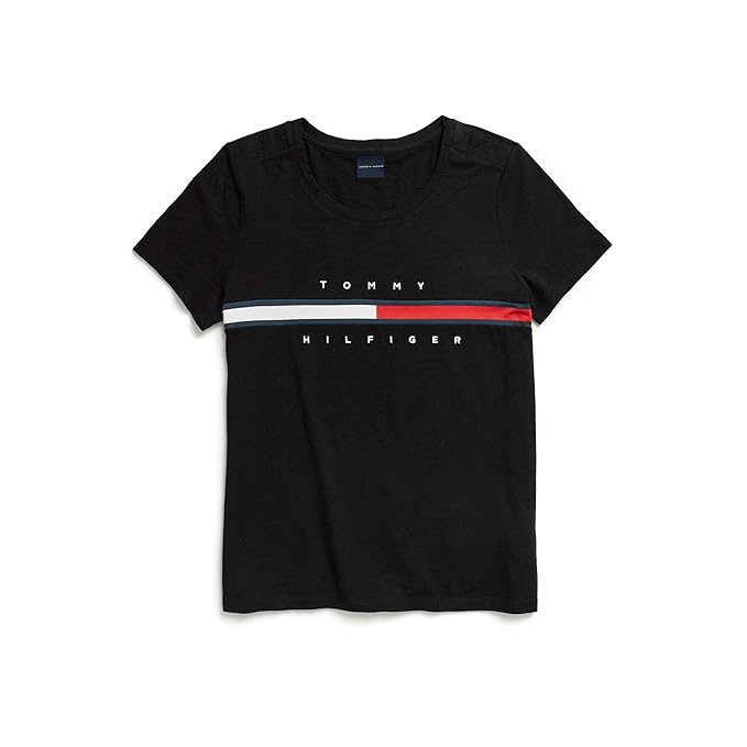 womens black tommy hilfiger t shirt