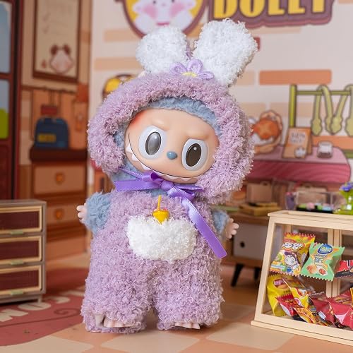 labubu purple dress Amazon.com: HLIAZJM Clothes for Labubu Doll, 5 Pieces Butterfly Tulle Skirt Purple Outfit Set, Suitable for 15cm & 17cm Dolls : Toys & Games