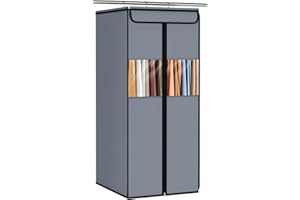 Zilink Garment Bag for Hanging Clothes Closet 40" Suit Garment Bags for Closet with Clear Window Space Saving Clear Garment S