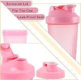 KANGSIT Protein Shaker Bottle 400ml with Stainless Steel Ball Leakproof BPA Free view 4