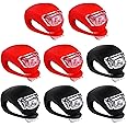 Malker Bicycle Light Front and Rear Silicone LED Bike Light Set - Bike Headlight and Taillight,Waterproof & Safety Road,Mountain Bike Lights,Batteries Included