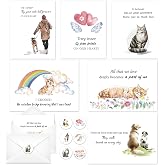 Lovarywow Pet Sympathy Cards Set - 24 Pack Sympathy Cards with Envelopes Stickers Sympathy Cards Bulk Rainbow Bridge Pet Loss Condolences Card for Dogs Cats Bereavement Card Gifts for Pet Owns