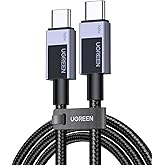 UGREEN 100W USB C Cable, Type C Charger Fast Charging, 3.3ft, Black | For iPhone 17/16/15, MacBook Pro/Air, iPad Pro/Air/Mini