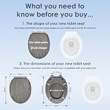 AQUALONA Luxury Oak Effect Toilet Seat Soft Close MDF with Universal Fittings view 2