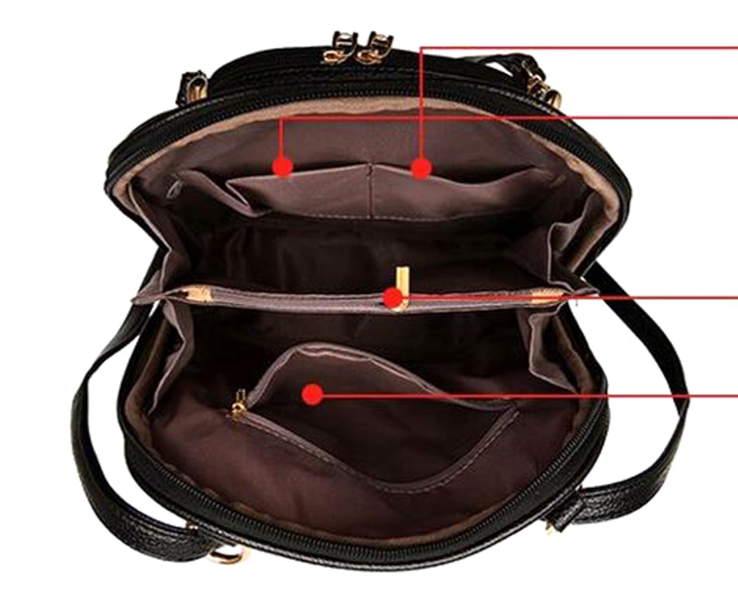 di grazia women's backpack handbag (winered-embossed-cross-backpack,wine red)