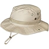 Camo Boonie Hat for Men Women, Military Tactical Wide Brim Bucket Hats, UPF50+ Jungle Sun Hats for Fishing Hunting Safari