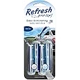 Refresh Your Car Car Air Freshener, Odor Eliminator, Set of 4 Auto Dual Scent Vent Sticks, New Car and Cool Breeze Scent, Refresh Your Car