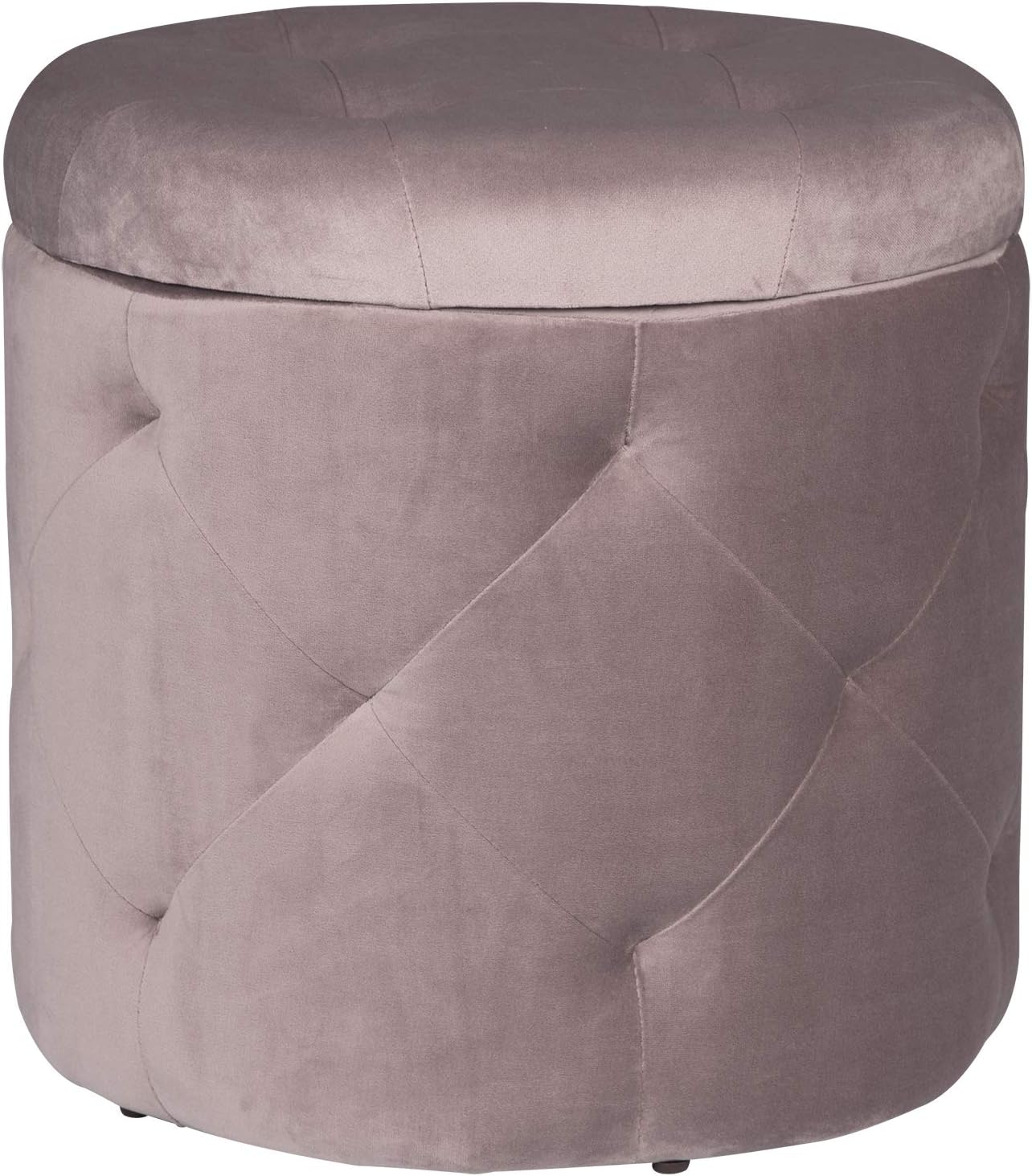 eSituro Cube Redondo Otomana Taburete de Asiento Caja de Almacenamiento