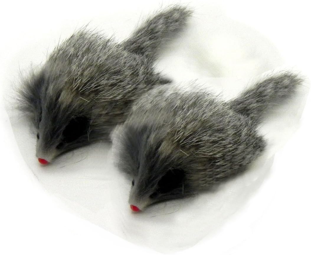 real fur mice cat toys