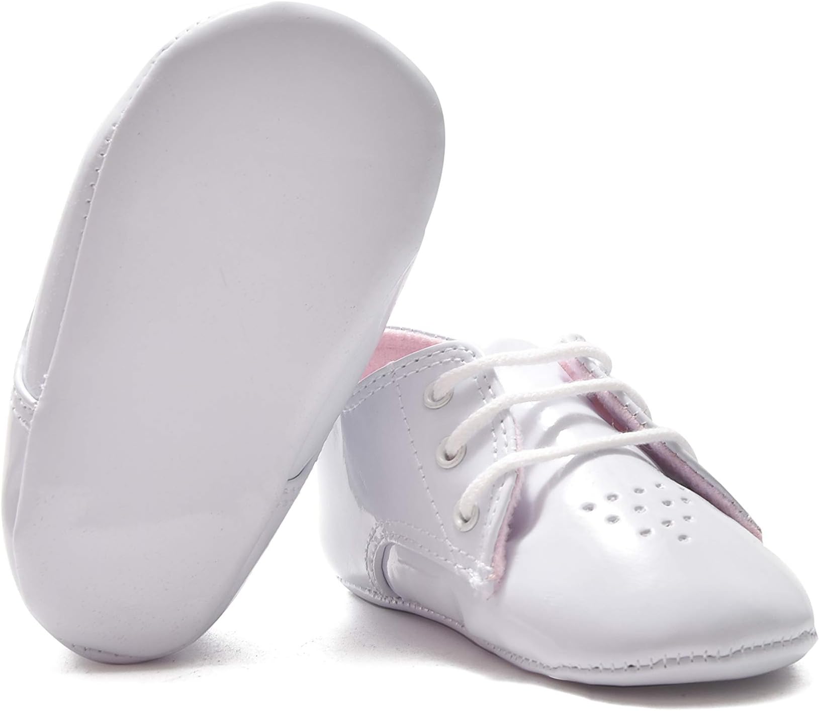 Comway Baby Girls Walking Shoes Infant Newborn Toddler Soft Sole Canvas Sneakers for First Walkers 0-18-Months