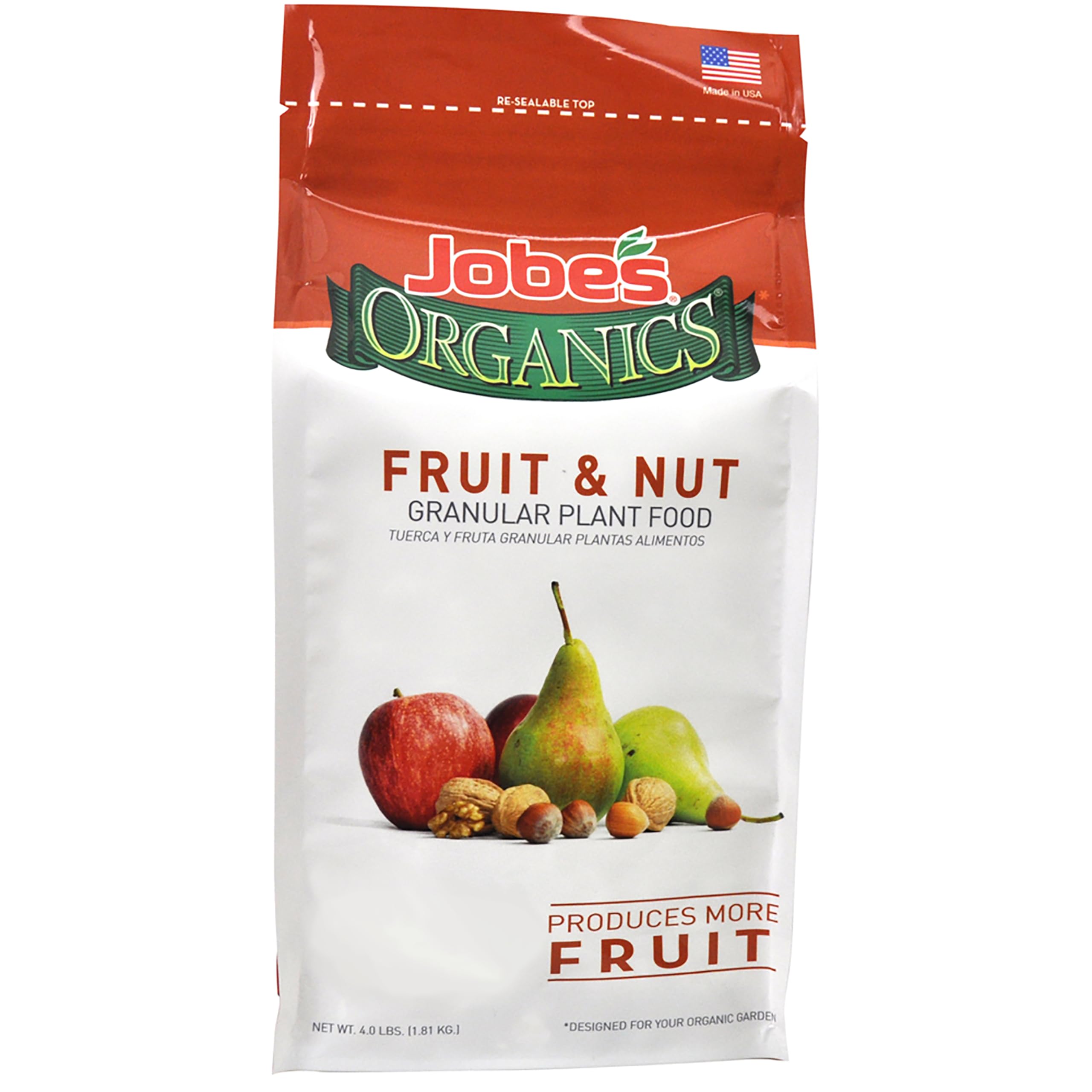 Photo 1 of Jobe’s Organics Granular Garden Fertilizer, Easy Plant Care Fertilizer for Fruit and Nut Plants and Trees, 4 lbs Bag