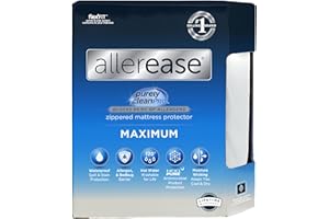 ALLER-EASE AllerEase Waterproof Mattress Protector, Maximum Allergy Mattress Protector, Queen Mattress Cover