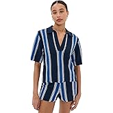 LE BOP Women's Striped Polo