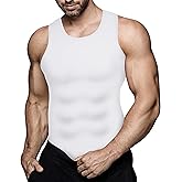 Mens Compression Shirt Slimming Body Shaper Vest Workout Tank Tops Abs Abdomen Undershirts