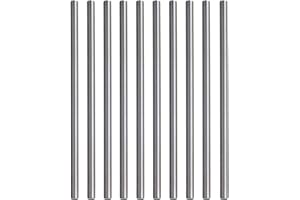 CNBTR Silver High Speed Steel Lathe Bar Round Rod 4mm Dia 100mm Length Pack of 10