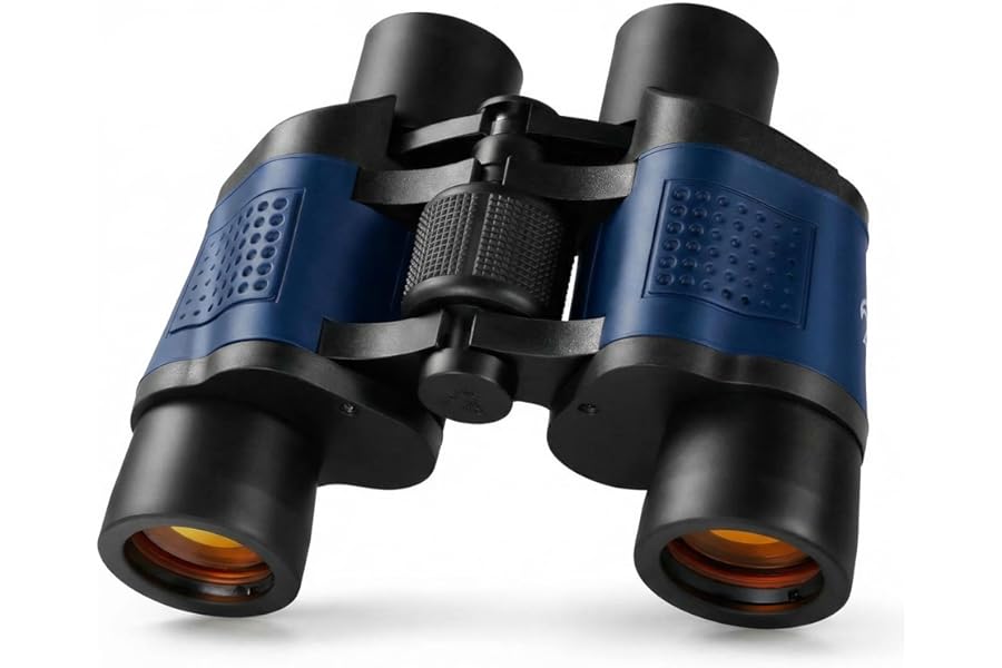 60x60 High Powered Binoculars for Adults, HD Waterproof with Low Light Night Vision, Professional 1000M/3280ft Large Field of View Compact Binoculars, for Bird Watching, Hunting, Stargazing