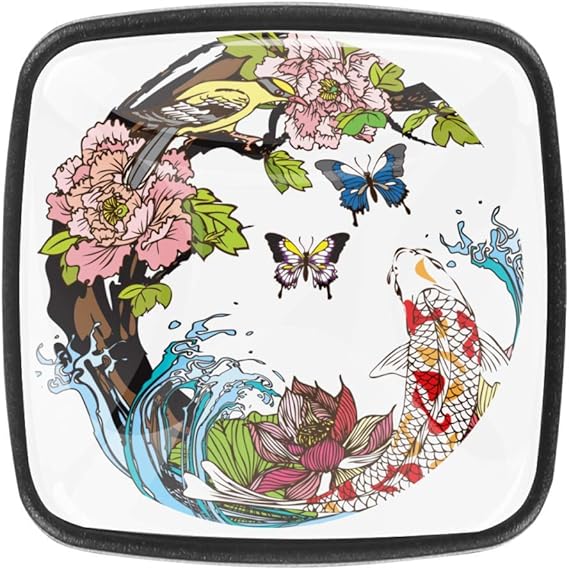 Schublade Schrank Knöpfe Messing Holz Retro Badezimmerschrank