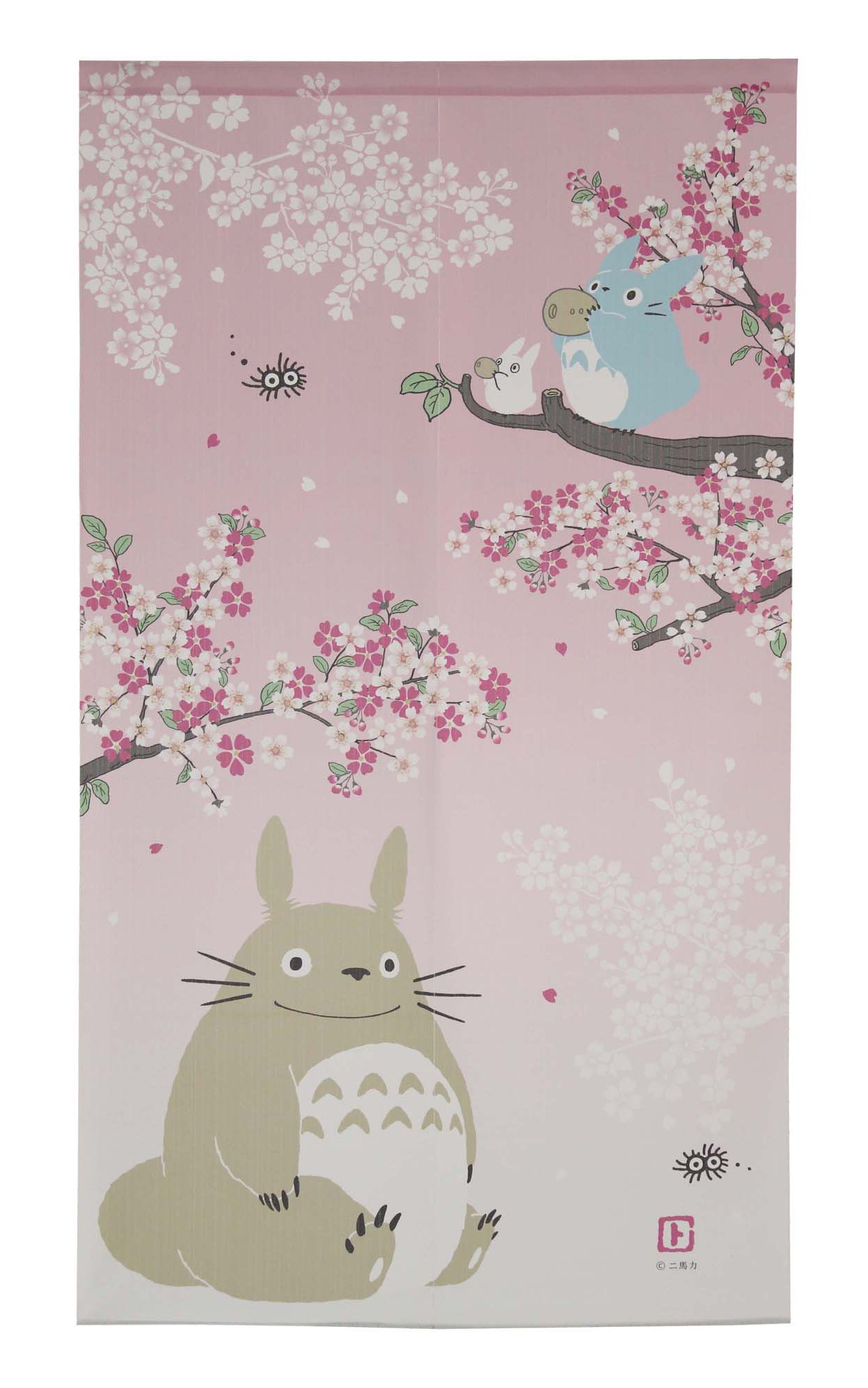 NARUMI 鸣海 Studio Ghibuli Totoro Noren Curtain Tapestry Spring Dance of the Sakura, Hallway