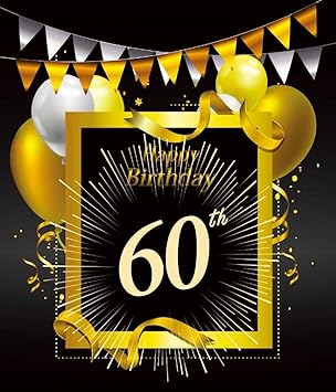60 años de cumpleaños foto telón de fondo 60 aniversario celebración