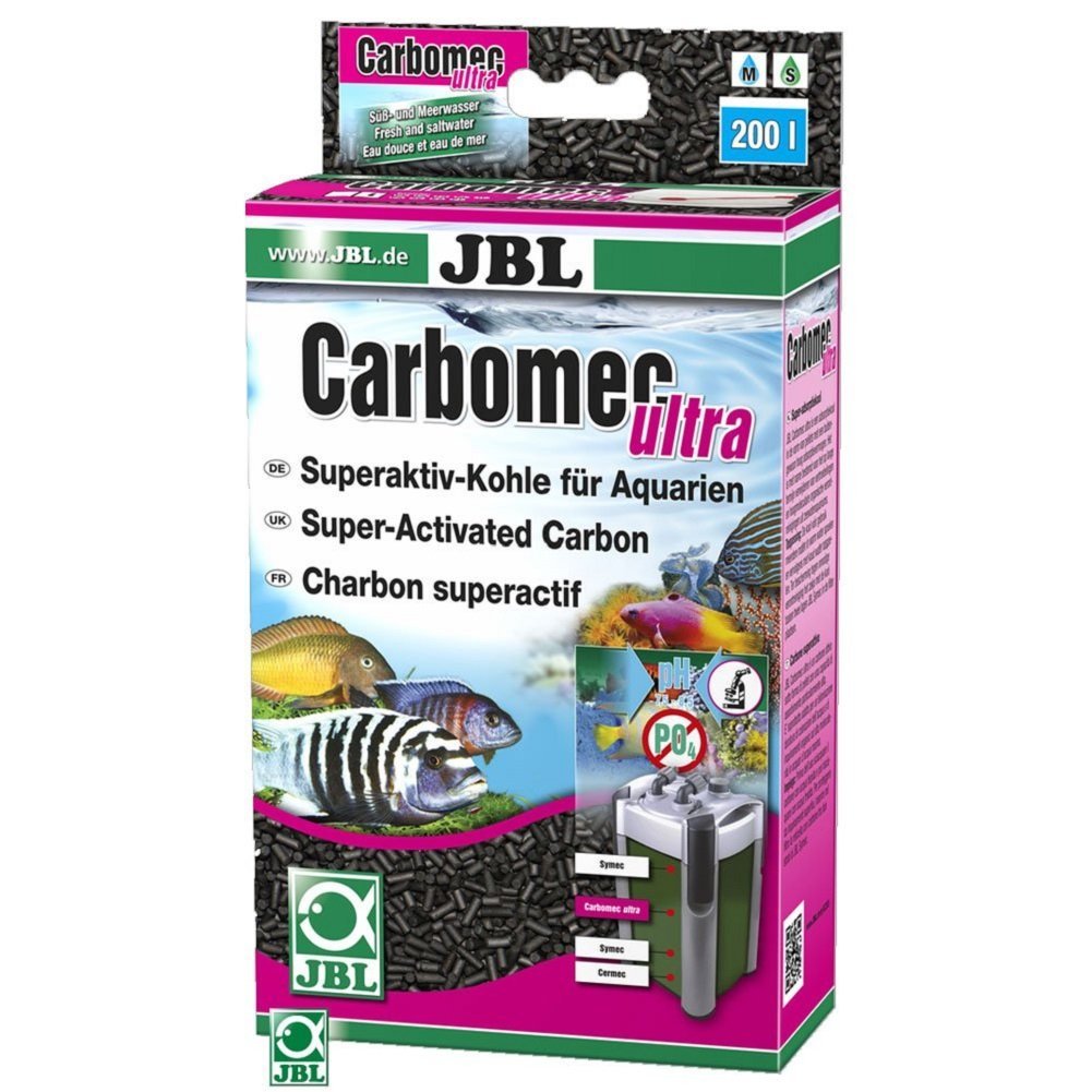 JBL Carbomec ultra superactiv carbon, Highly activated pelletized carbon for marine aquarium filters โ image 1