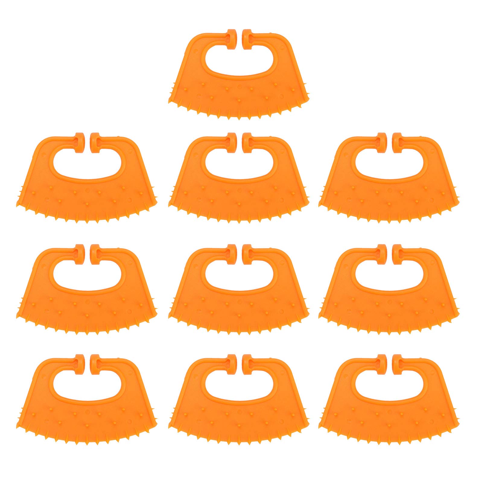 Pssopp 10Pcs Calf Weaner Plastic Cattle Cow Weaning Spiked Ring Cow Nose Thorn Weaning Anti-Sucking Nose Clip with Thorn