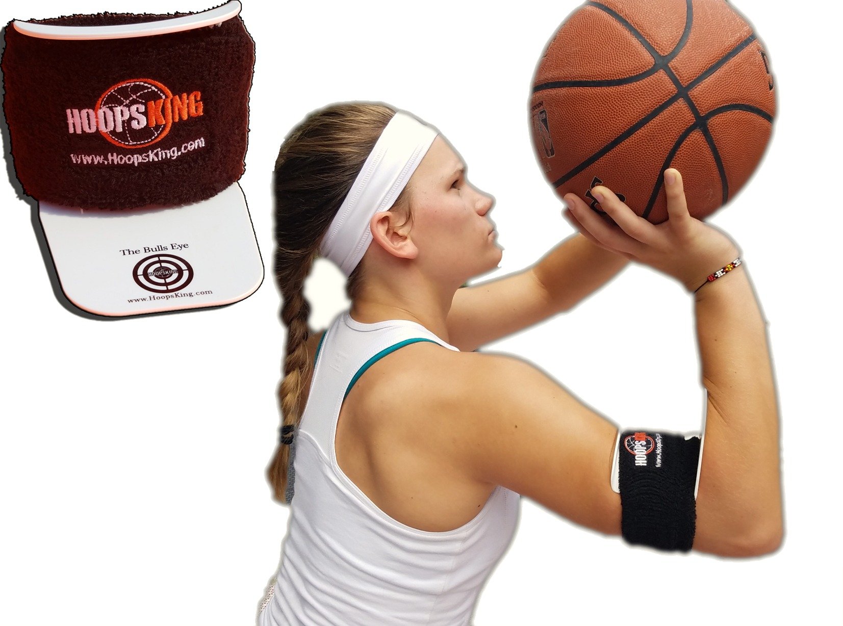 HoopsKing Bulls Eye Basketball Shooting Aid for Perfect Form