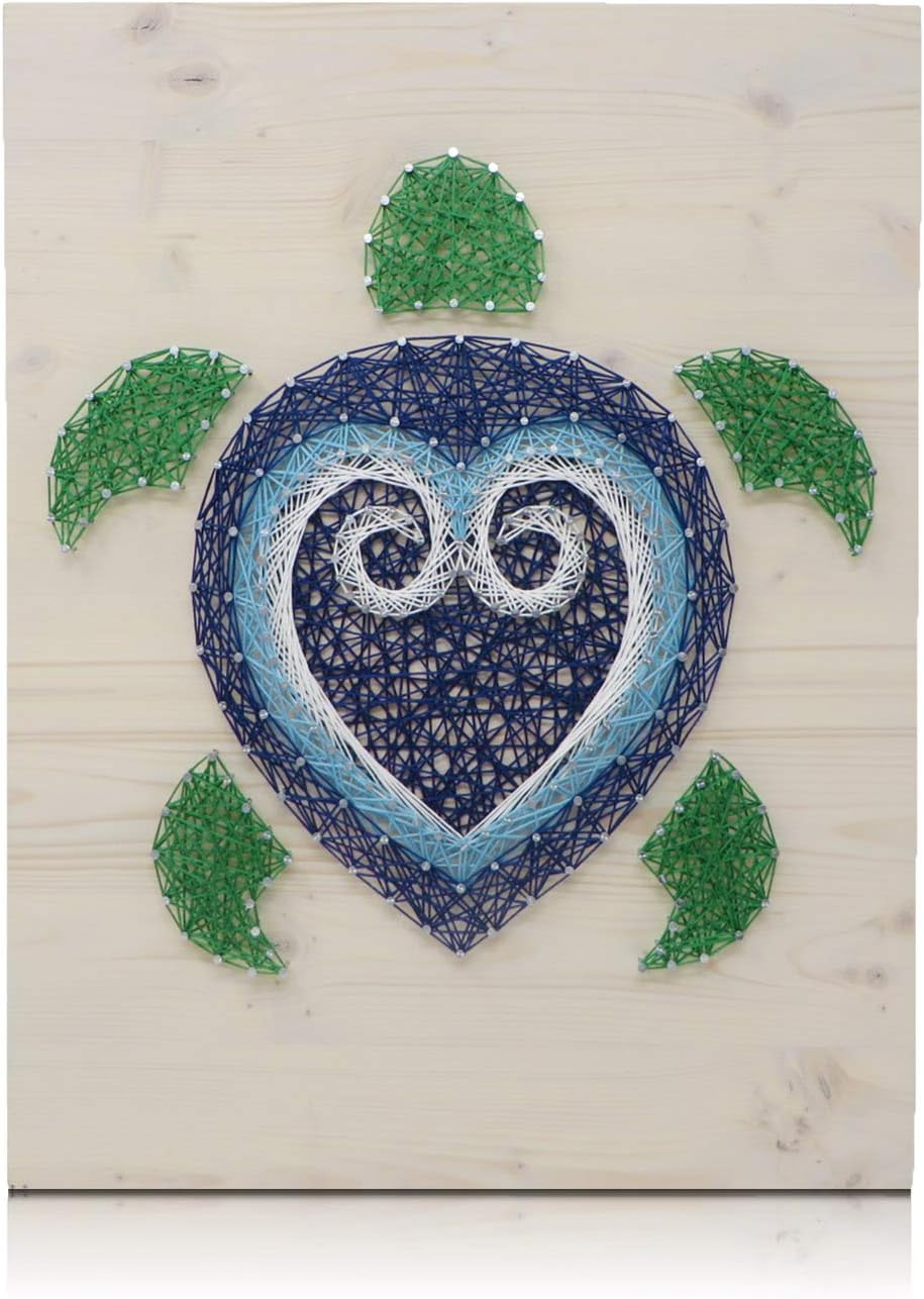 String of the Art Turtle String Art Kit, American Made Crafting Supplies, DIY Craft Kit for Adults, Beginner to Advanced Crafters