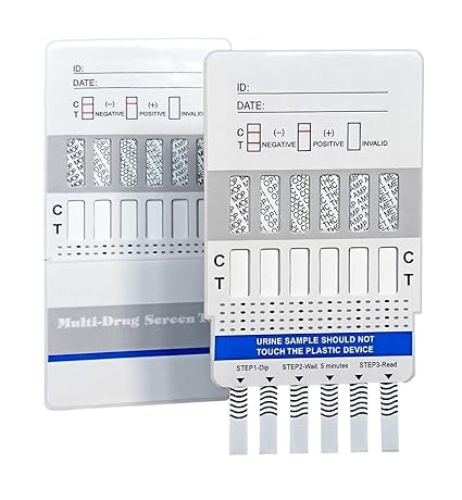 5 x Drogenschnelltest für 7 Drogenarten - Kokain - Cannabis - Methampetamin - Opiate - Amphetamine - EDDP - Benzodiazepine